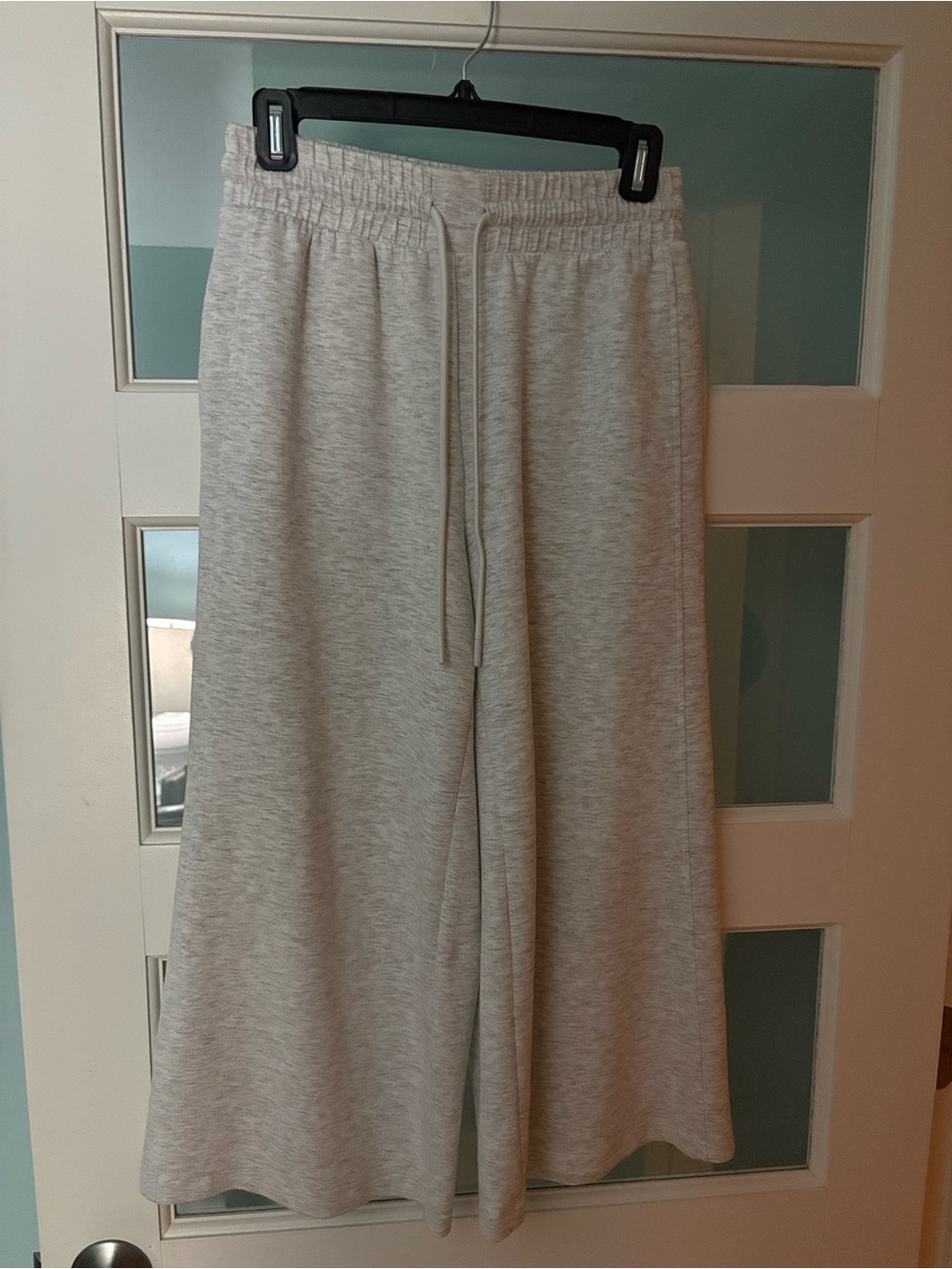 Danskin Light Gray Kids Wide-Leg Sweatpants S/P